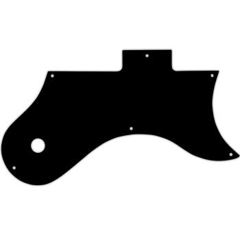 USA CUSTOM PICKGUARD für GIBSON® HOLLOWBODY ARCHTOP L-6S® JAZZGUITAR - PG SOLID BLACK